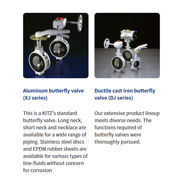 KITZ日本開滋鋁制蝶閥齒輪短頸G-10XJSPE-80A