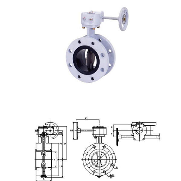 KITZ開滋齒輪型，法蘭型10K蝶閥G-16DJFU-400A