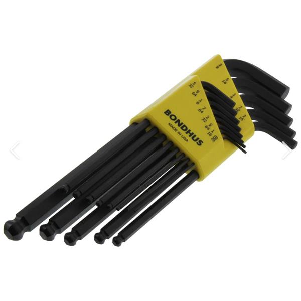 美國Bondhus波頭球端L型扳手BLX6MG