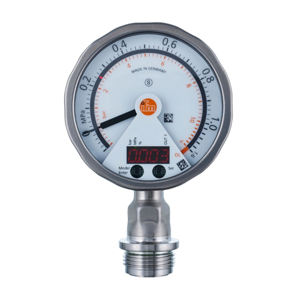 德國(guó)IFM易福門帶顯示屏的齊平式壓力傳感器PI1743 PI-040-REA01-MFRKG/US/ /P