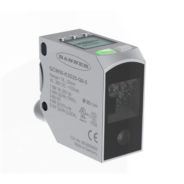 BANNER邦納美國QCM50 系列顏色傳感器 QCM50-K5D60-Q8-8