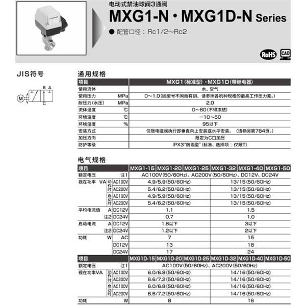 CKD喜開理電動(dòng)式球閥2?3通閥MXG1-25-NT-1